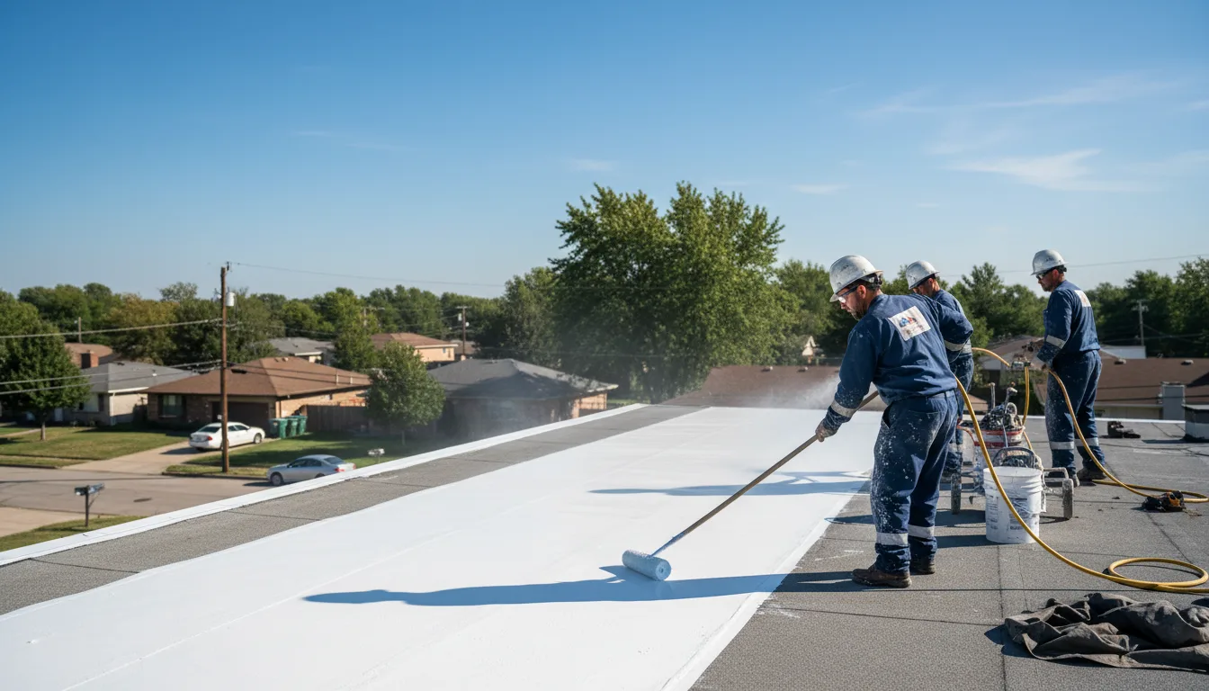 Commercial roof coating in Clyde, NC near me
